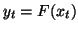 $y_t=F(x_t)$