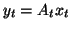 $y_t=A_t x_t$